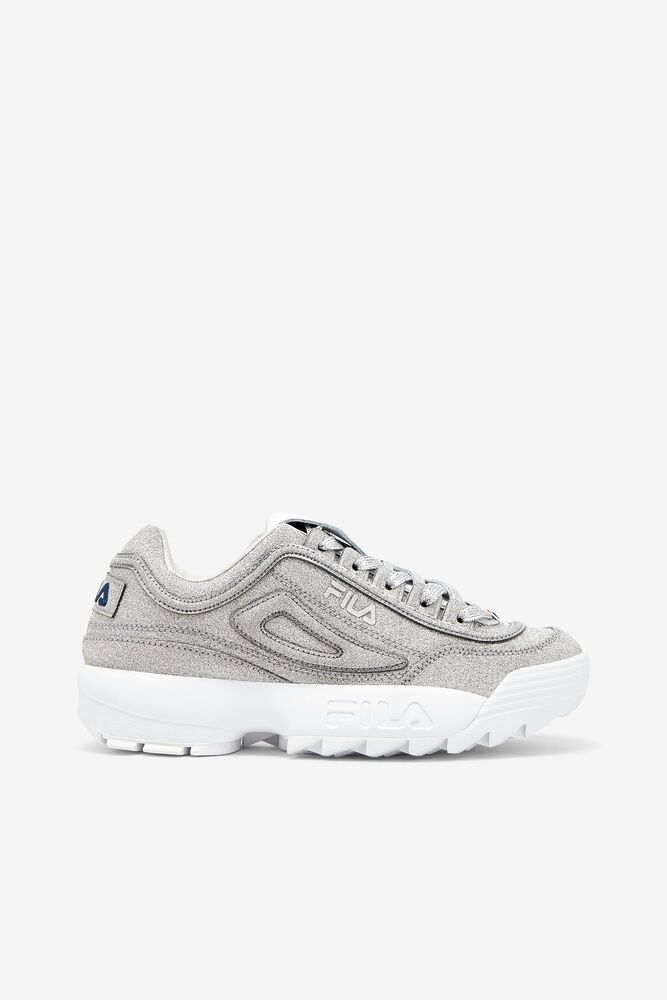 Fila Trainers Womens Silver Made In Italy Disruptor 2 - Ireland 59864-DCYM